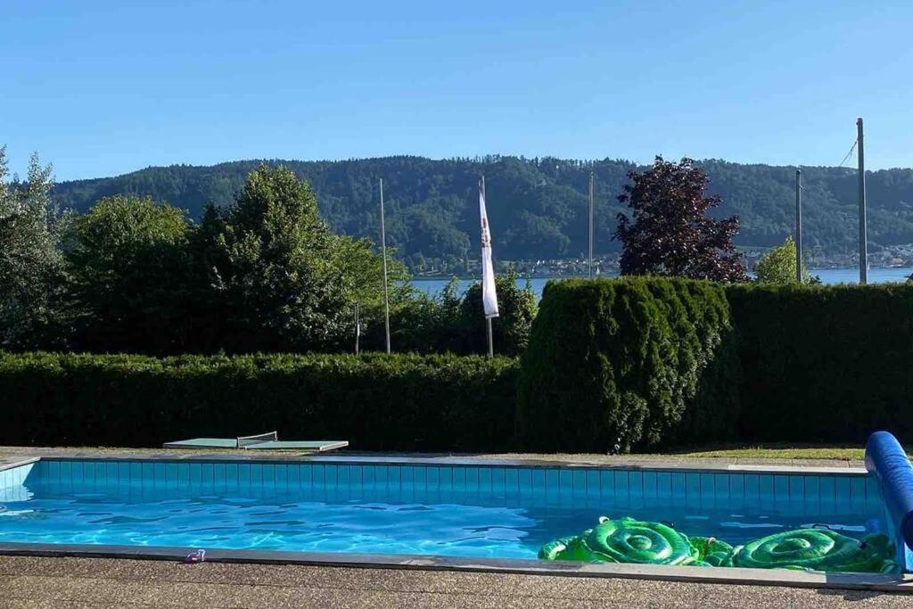 בודמן-לודוויגסהפן Die Seeblume - Ferienwohnung Mit Pool Und Seeblick מראה חיצוני תמונה